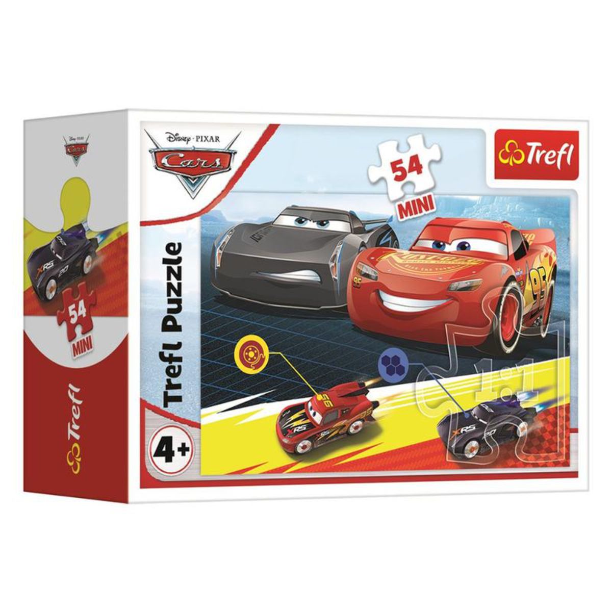 Puzzle Trefl Mini 54 piese, O cursa nebuna, Disney Cars 3, 19720 1 Puzzle Trefl Mini 54 piese, O cursa nebuna, Disney Cars 3, 19720