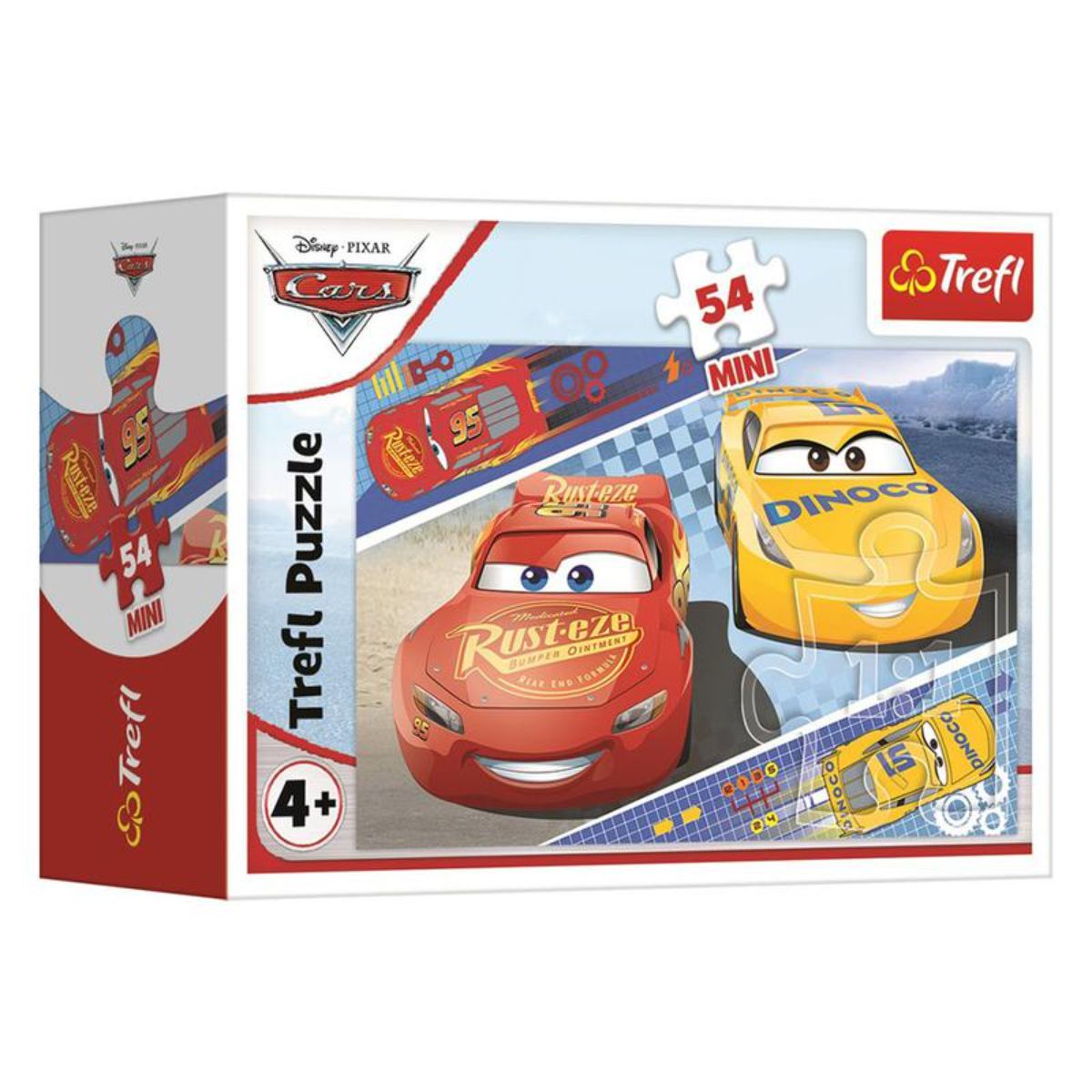 Puzzle Trefl Mini 54 piese, O cursa nebuna, Disney Cars 3, 19721 1 Puzzle Trefl Mini 54 piese, O cursa nebuna, Disney Cars 3, 19721