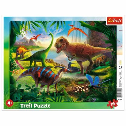 5900511313437 tf31343 001w puzzle trefl 25 piese in rama dinozauri