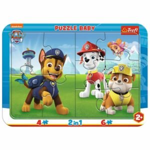 Puzzle Trefl 10 piese in rama, Patrula fericita, Paw Patrol