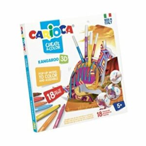 Set articole creative Carioca Create and Color - Kangaroo 3D
