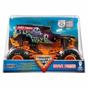 Masinuta Monster Jam, Grave Digger, Scara 1:24, 20106673