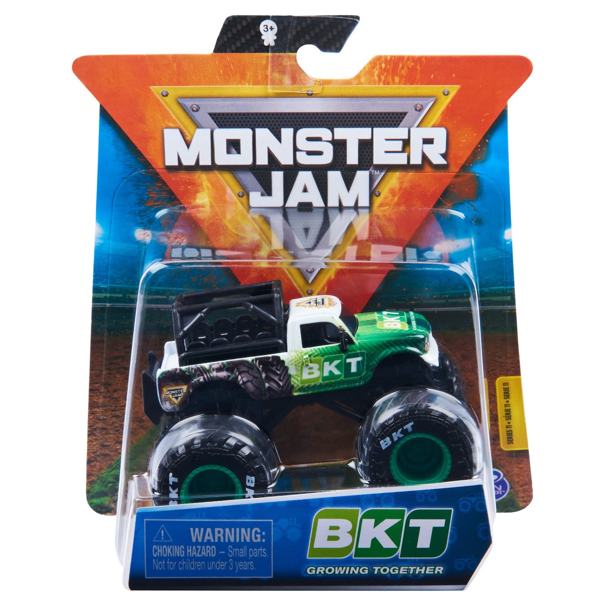 Masinuta Monster Jam, Scara 1:64, BKT Growing Together, Verde