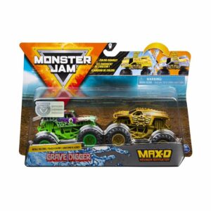Set 2 masini Monster Jam, Scara 1:64, Grave Digger si Max-D