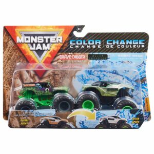 Set 2 masini Monster Jam, Scara 1:64, Grave Digger & Alien Invasion