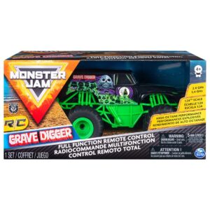 Masinuta cu telecomanda Monster Jam, Grave Digger, 1:24