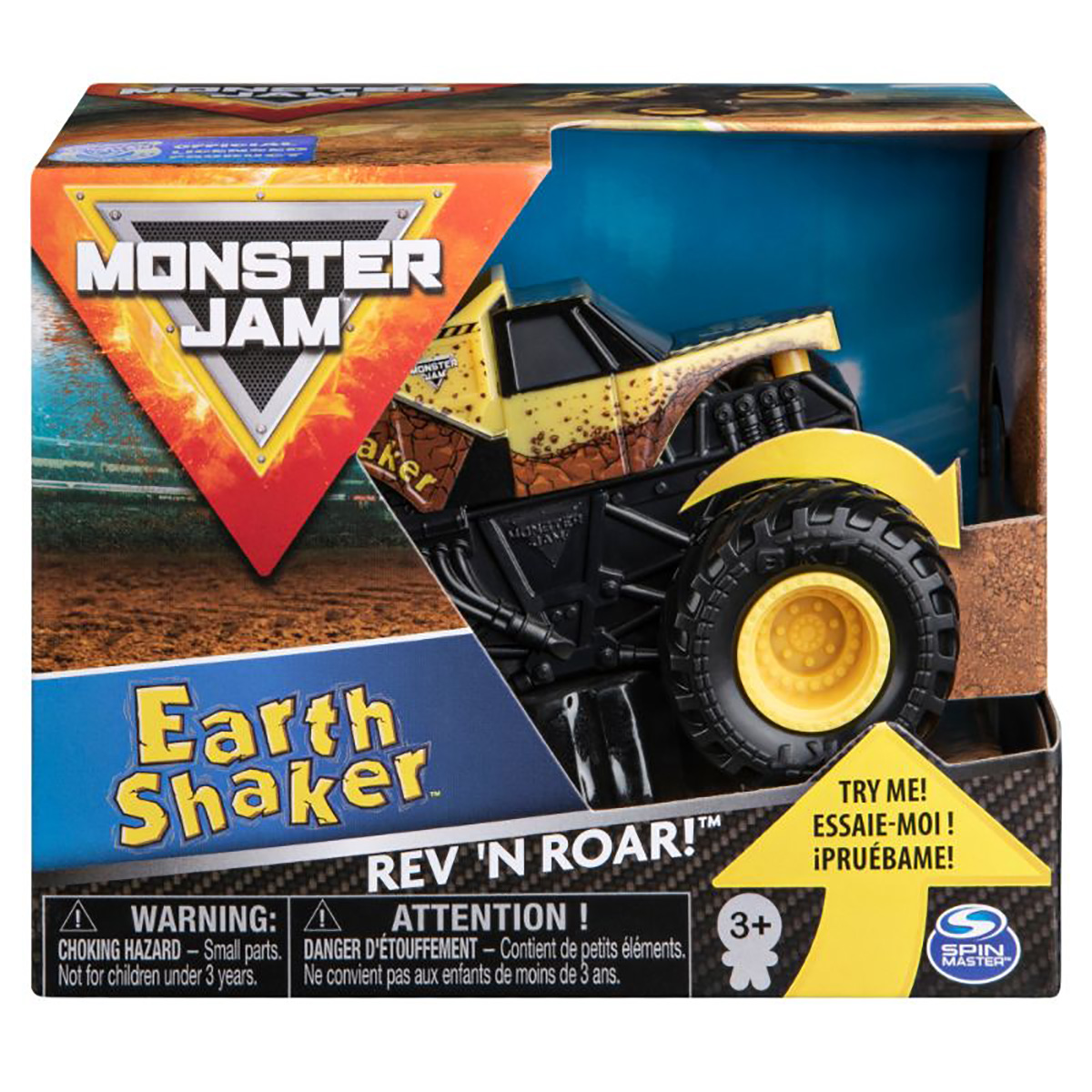 Masinuta Monster Jam, Scara 1:43, Eart Shaker Rev N Roar
