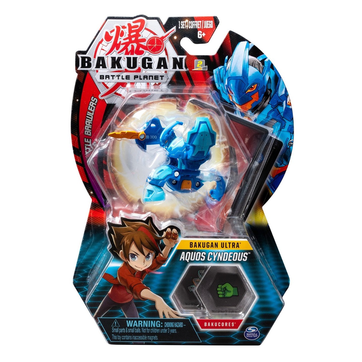 Figurina Bakugan Ultra Battle Planet, 9B Fire Knight Blue, 20107988