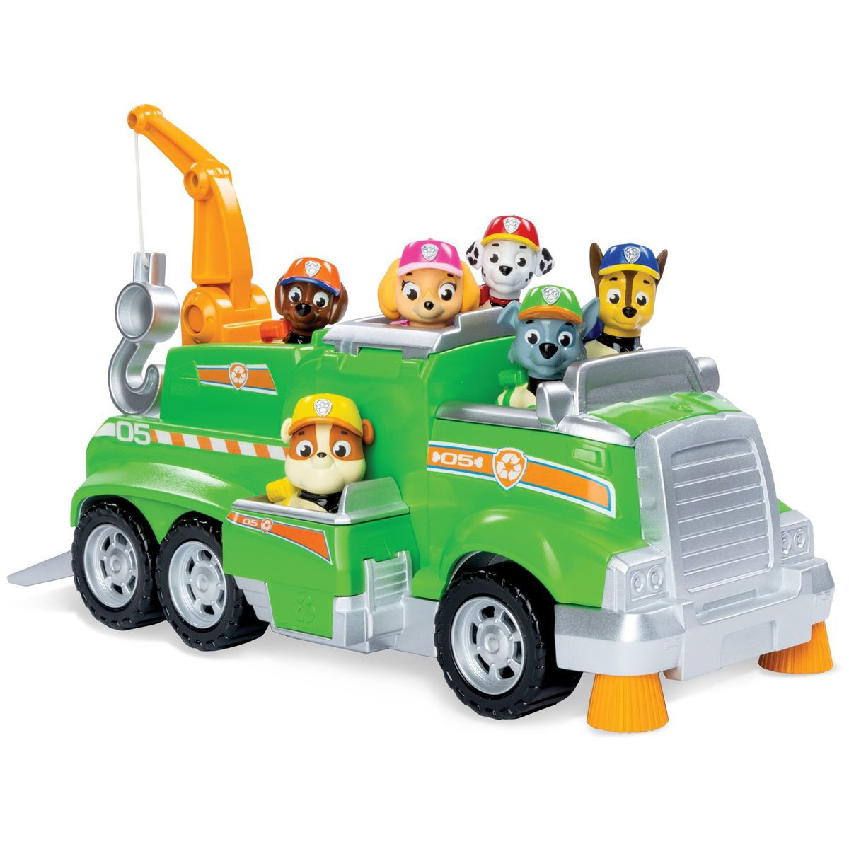 Set de joaca cu Masinuta pentru reciclare si 6 catelusi Paw Patrol