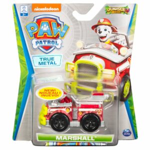 Masinuta cu figurina Paw Patrol True Metal, Marshall 20121337