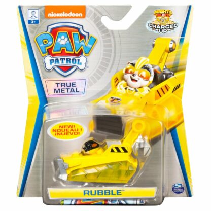 Masinuta cu figurina Paw Patrol True Metal, Rubble 20121340