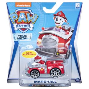Masinuta cu figurina Paw Patrol True Metal, Marshall 20115875