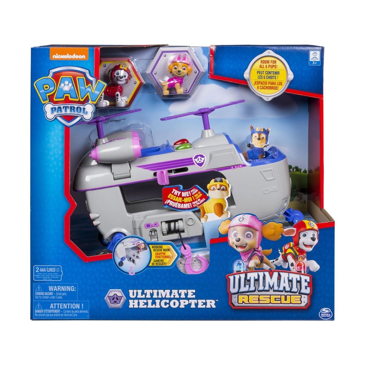 Elicopter de salvare cu functii Paw Patrol, Skye, Marshal