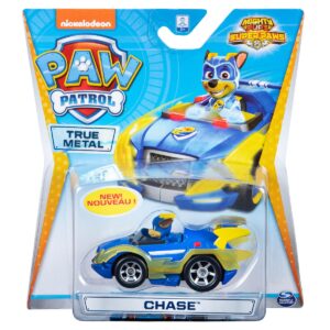Masinuta cu figurina Paw Patrol True Metal, Chase 20127206