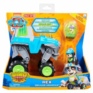 Vehicul cu figurina Paw Patrol, Rex Deluxe Vehicle