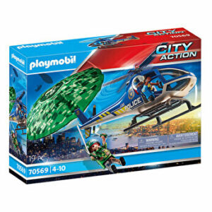 Playmobil City Action - Police, Elicopter de politie si parasutist