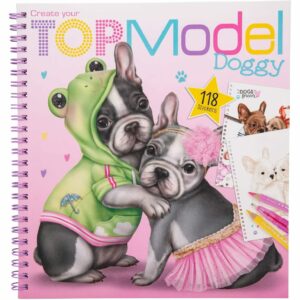 Carte de colorat Caini Top Model Depesche PT11025