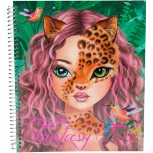 Carte de colorat Creatia ta Fantasy Face Depesche PT6463