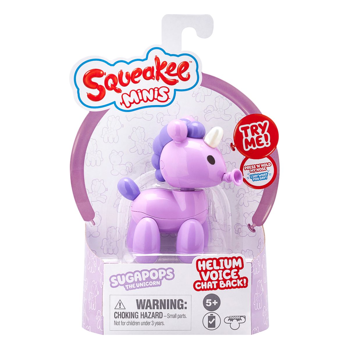 Jucarie interactiva Squeakee Minis, Sugapops Unicorn, 12317