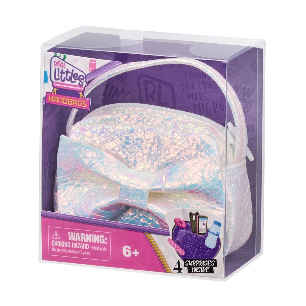 Mini ghiozdanel cu 4 surprize, Real Littles, S4, Alb 1 Mini ghiozdanel cu 4 surprize, Real Littles, S4, Alb