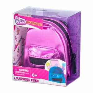 Mini ghiozdanel cu 4 surprize, Real Littles, S3, Roz