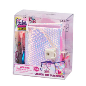Set Mini jurnal cu accesorii, Real Littles, S4, Argintiu