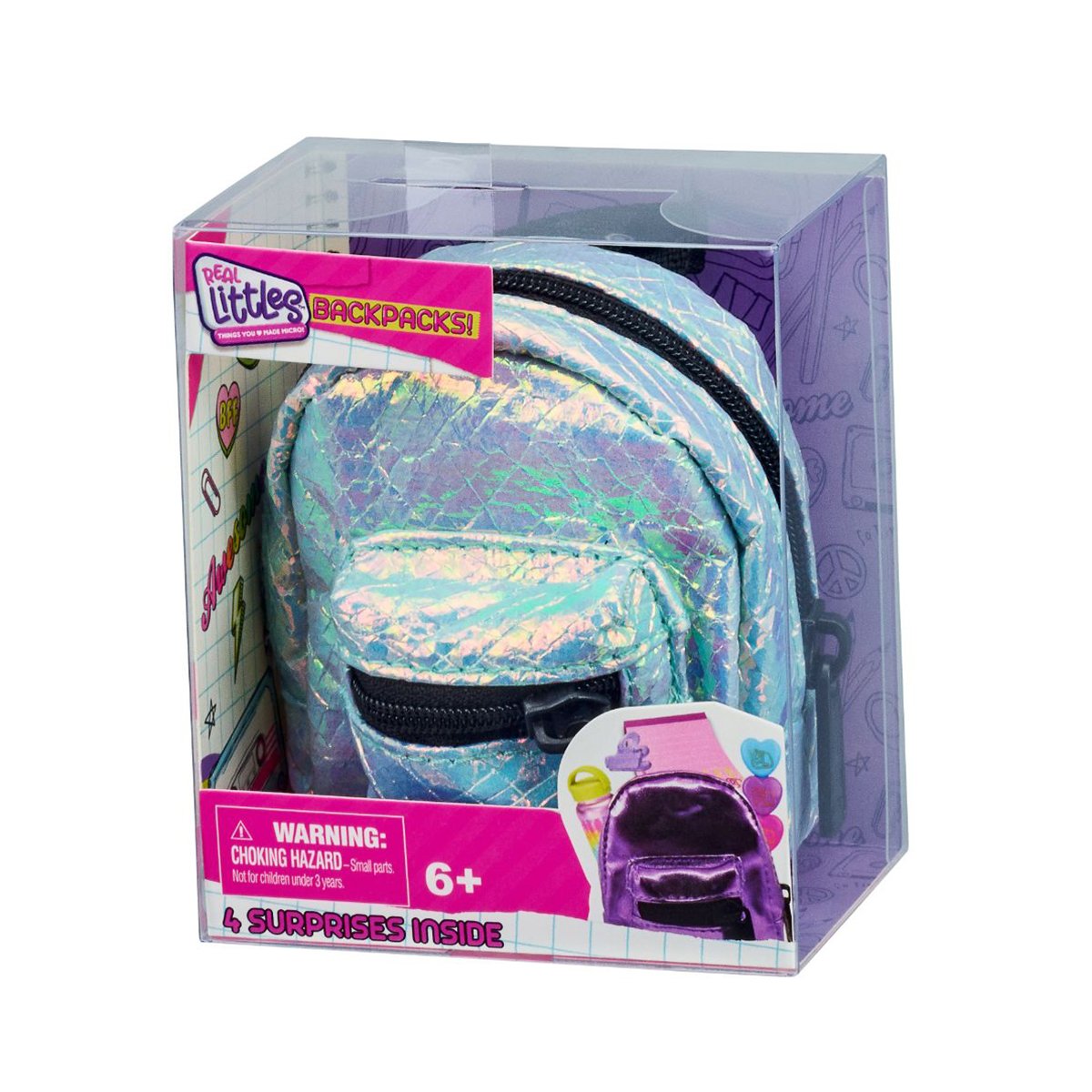 Mini ghiozdanel cu 4 surprize, Real Littles, S4, Verde 1 Mini ghiozdanel cu 4 surprize, Real Littles, S4, Verde