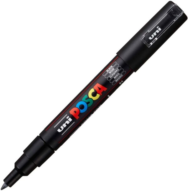 Marker - Posca PC-1M - Black | Uni-Ball