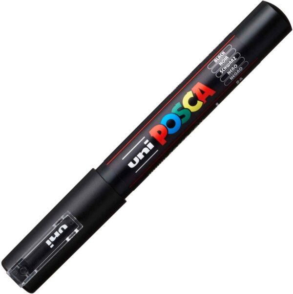 Marker - Posca PC-1M - Black | Uni-Ball - imagine 2