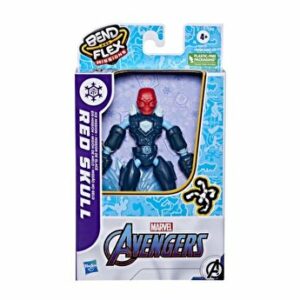 Avengers, Figurina Bend and Flex - Fire Mission: Red Skull