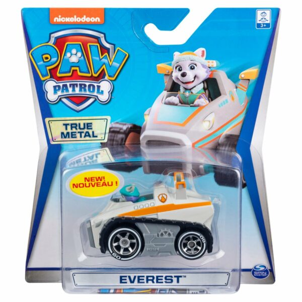 Masinuta cu figurina Paw Patrol True Metal, Everest 20127219