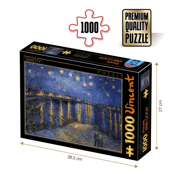 Puzzle Vincent van Gogh - Starry Night Over the Rhone - Puzzle adulti 1000 piese