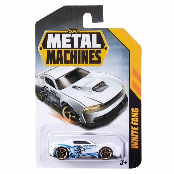 Masinuta Metal Machines White Fang, 1:64, Alb