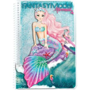 Carte de colorat Fantasy Mermaid Depesche PT10036