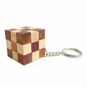 Puzzle din lemn Mini Snake - breloc