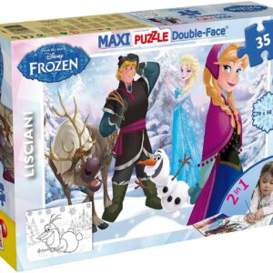 Puzzle de colorat maxi - Regatul de gheata (35 piese)