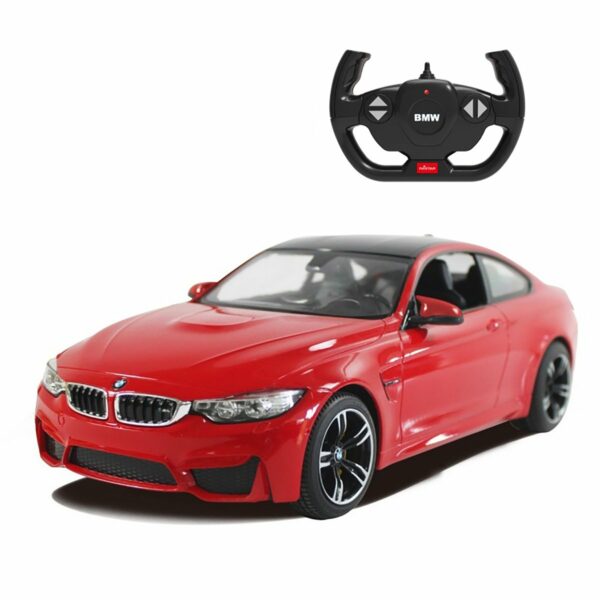 Masinuta cu telecomanda Rastar BMW M4 Coupe, Rosu, 1:14