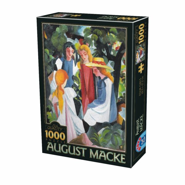 Puzzle August Macke - Puzzle adulti 1000 piese - Four Girls / Patru fete
