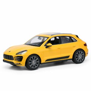 Masinuta cu telecomanda Rastar Porsche Macan Turbo, Galben, 1:14