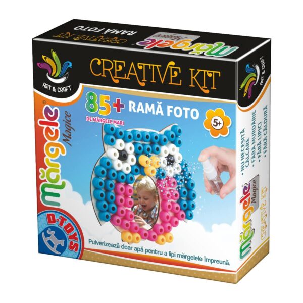 Set Margele Magice - Rama Photo cu Bufnita - Joc Creativ
