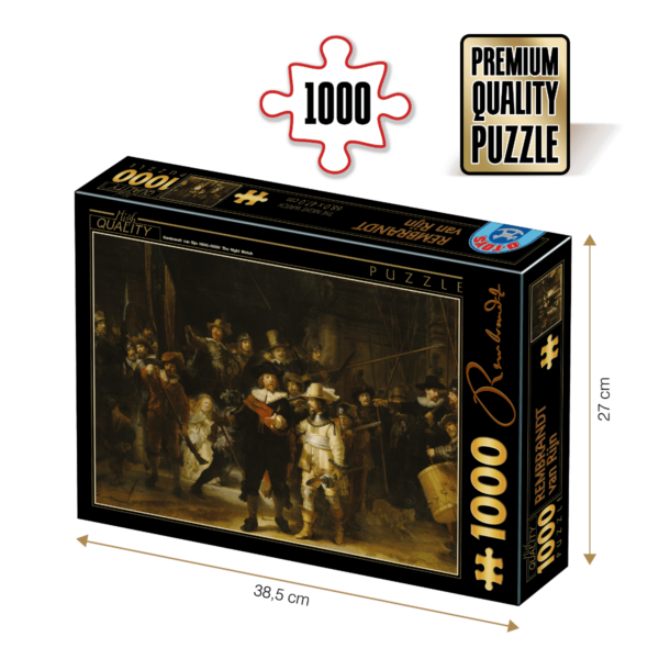 Puzzle Rembradt van Rijn - Puzzle adulti 1000 piese - The Night Watch