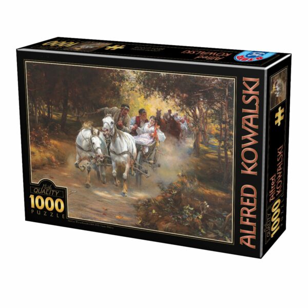 Puzzle Alfred von Wierusz Kowalski - Country Wedding - Puzzle adulti 1000 piese