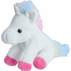 Jucarie plus Wild Republic - Unicorn alb, 13 cm