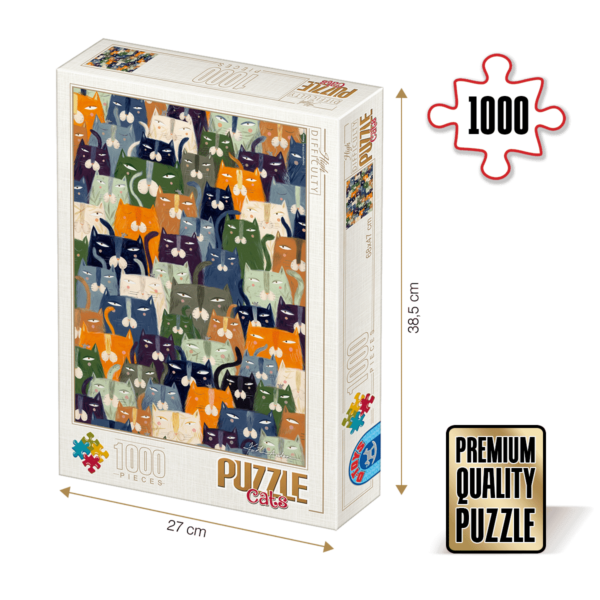 Puzzle K?rti Andrea - Cats/Pisici - Puzzle adulti 1000 piese