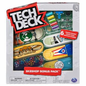 Set 6 mini placi skateboard, Tech Deck, Bonus Pack, 20134215