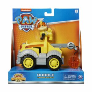 Masinuta cu figurina Paw Patrol, Deluxe, Rubble 20127442