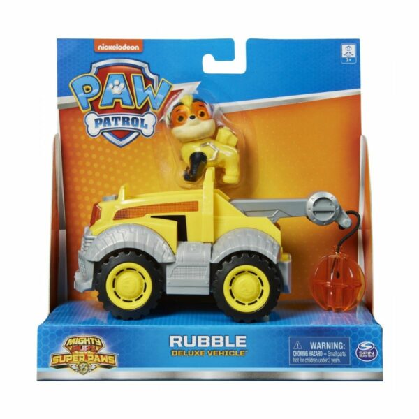 Masinuta cu figurina Paw Patrol, Deluxe, Rubble 20127442