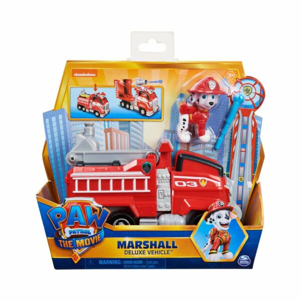 Jucarie interactiva, Paw Patrol, masina de pompieri Marshall Deluxe