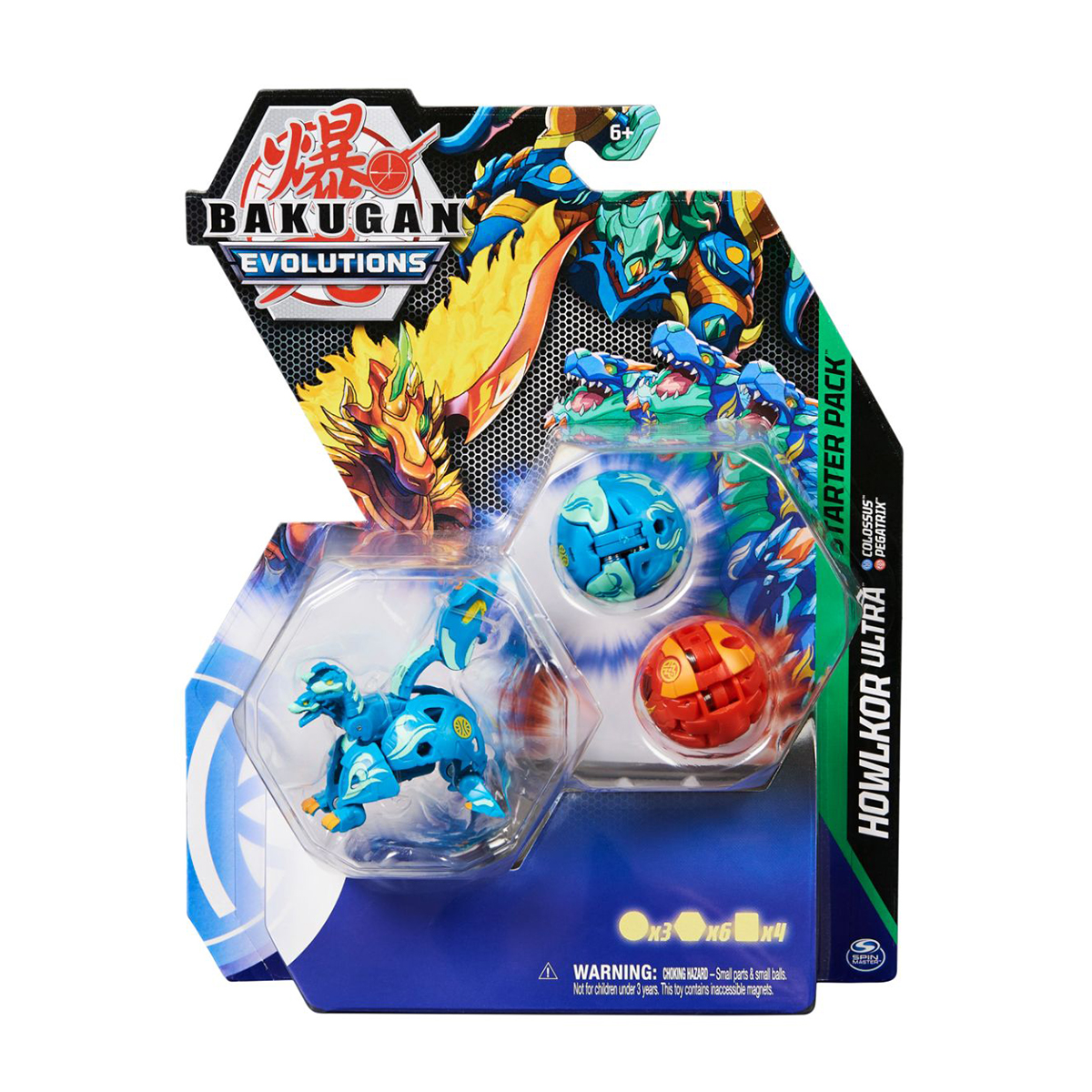 Figurina Bakugan Evolutions, Starter Pack 6 piese, Howlkor Ultra, S4 1 Figurina Bakugan Evolutions, Starter Pack 6 piese, Howlkor Ultra, S4