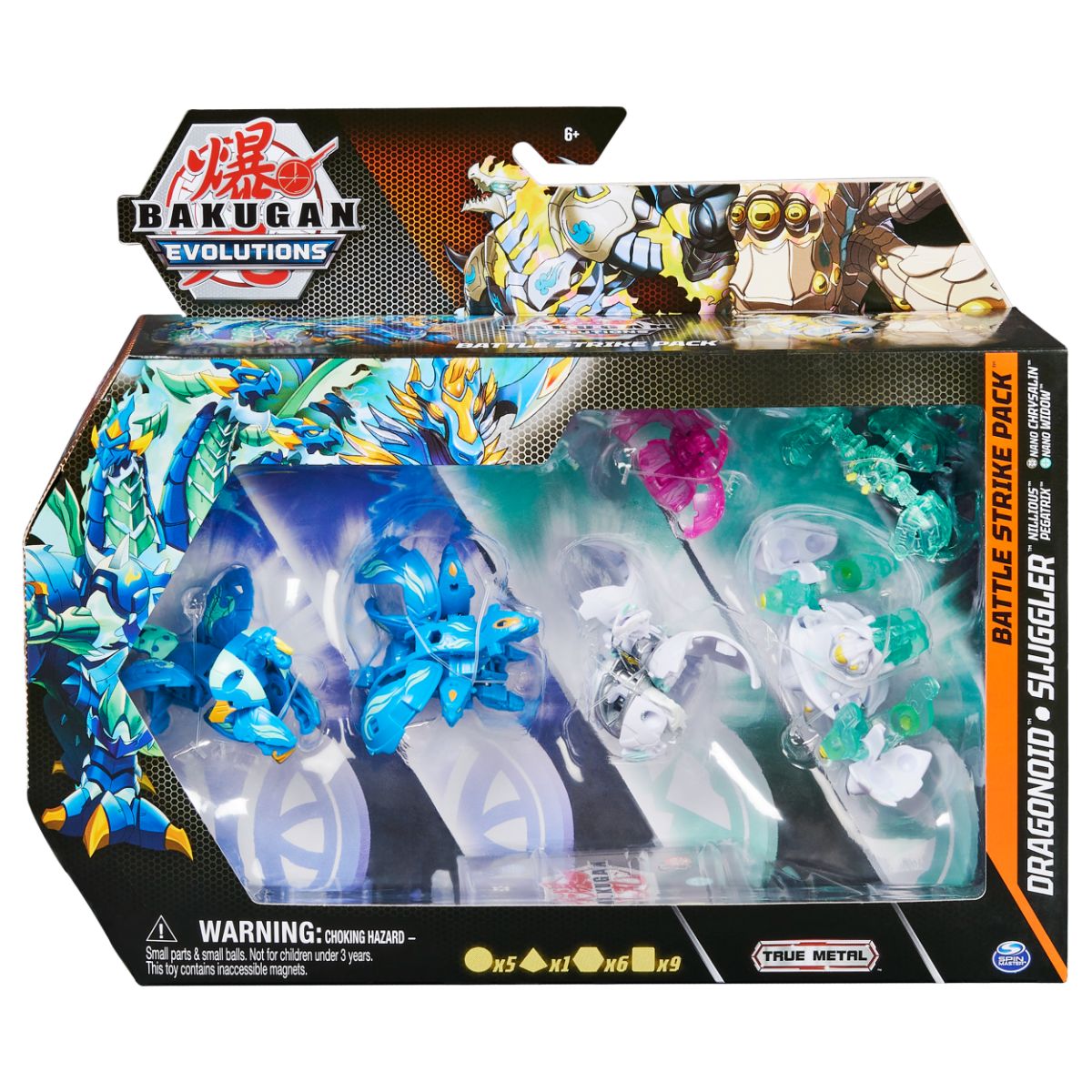 Figurina Bakugan Evolutions, Starter Pack 4 piese, Dragonoid, Sluggler, S4 20134753 1 Figurina Bakugan Evolutions, Starter Pack 4 piese, Dragonoid, Sluggler, S4 20134753